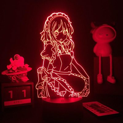 Konosuba Megumin Cute Maid 3D Lamp