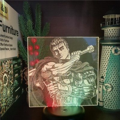 Berserk Guts Two Tones 3D Lamp