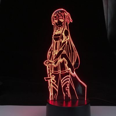 Sword Art Online Asuna 3D Lamp