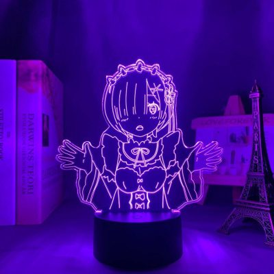 Re Zero Starting Life In Another World Rem New 3D Lamp