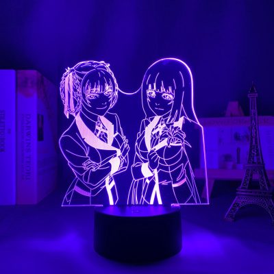 Kakegurui Yumeko and Kirari 3D Lamp