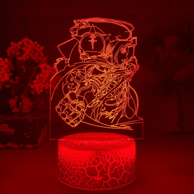 Fullmetal Alchemist Edward and Alphonse Elric 3D Lamp