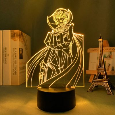 New Arrival Code Geass Lelouch Lamperouge 3D Lamp