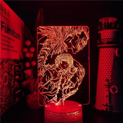 Death Note Yagami Light and Ryuk 3D Lamp