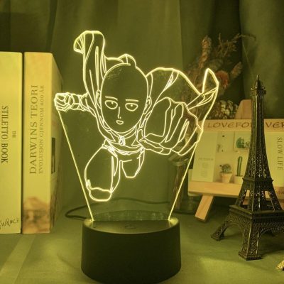 One Punch Man Saitama 3D Lamp