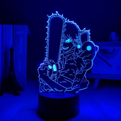 Chainsaw Man Denji and Pochita 3D Lamp