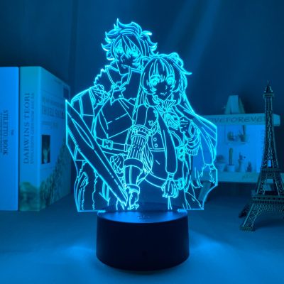 The Rising of The Shield Hero Naofumi x Raphtalia 3D Lamp