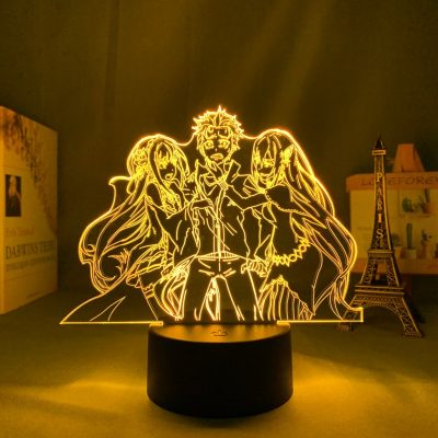 Re Zero Starting Life In Another World Emilia Subaru and Echidna 3D Lamp