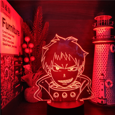 Fire Force Kusakabe Shinra 3D Lamp