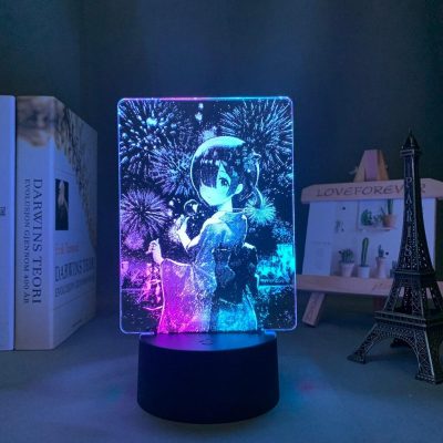 Re Zero Starting Life In Another World Rem 3D Lamp