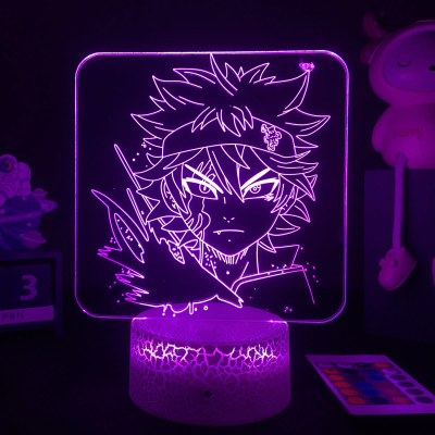 Black Clover Asta 3D Lamp