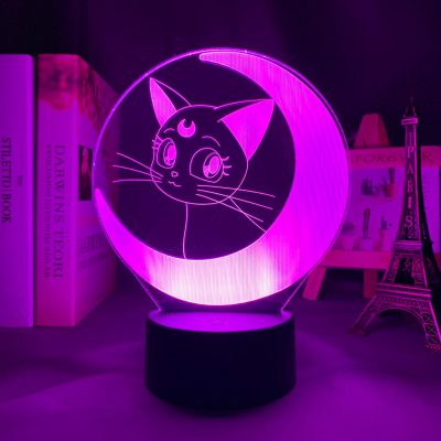 Sailor Moon Luna 3D Lamp