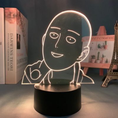Anime One Punch Man Saitama 3D Lamp