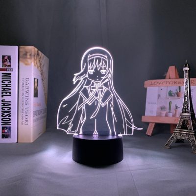 Puella Magi Madoka Magica Homura Akemi 3D Lamp