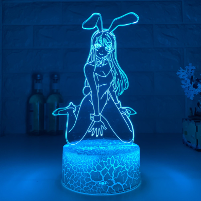Bunny Girl Senpai Sakurajima 3D Lamp
