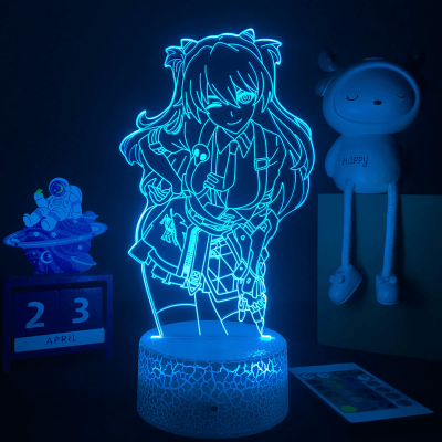 Evangelion Asuka Langley Soryu 3D Lamp