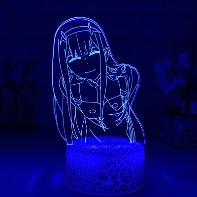 Darling In The Franxx Cool Zero Two 3D Lamp