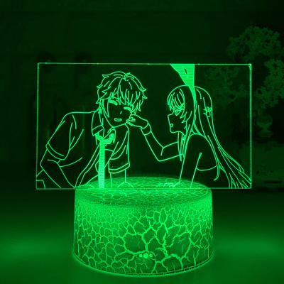 Bunny Girl Senpai Mai and Sakuta 3D Lamp