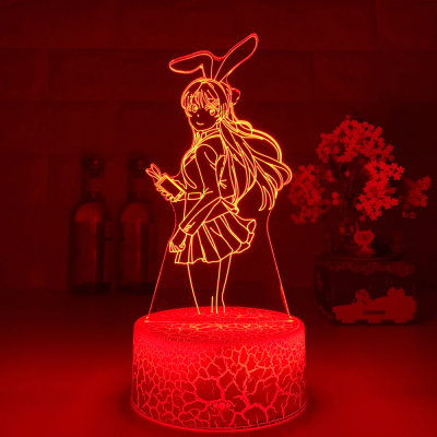 Bunny Girl Senpai Movie Lamp 3D Lamp