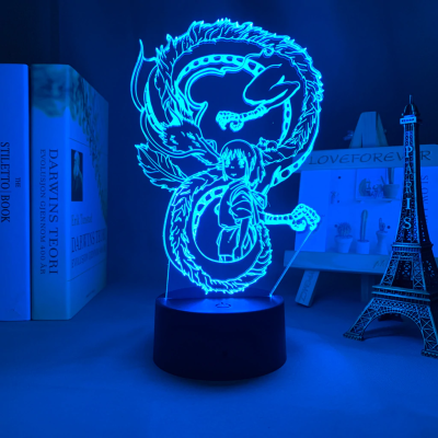 Spirited Away Haku and Chihiro New 3D Lamp