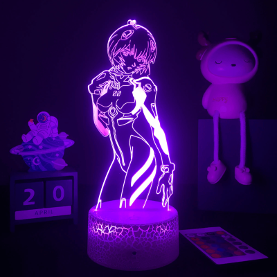 Evangelion Sexy Ayanami Rei 3D Lamp