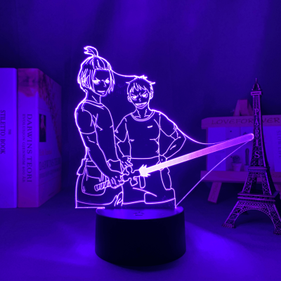 New Fire Force Shinra and Arthur 3D Lamp