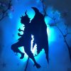 Anime Silhouette Light Fairy Tail Natsu Wall Lamp for Living Room Decoration Bedroom Decor Light Manga 3 - Anime Lamp UK Store