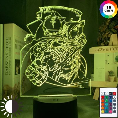 Manga Fullmetal Alchemist 3D Lamp