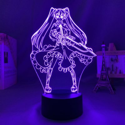 Manga Akame Ga Kill Mine 3D Led Lamp