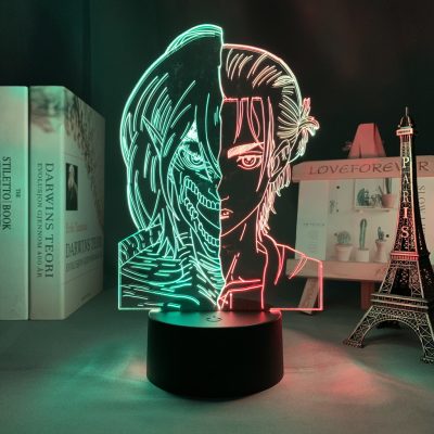 Attack on Titan Eren Titan Half Face Lamp